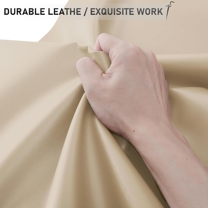 YAFLC Self Adhesive Leather Repair Tape Kit, 4"x 63" Leather Repair Patch for Furniture, Leather Repair Patch for Car seat, Sofas, Couch, Boat Seat Light Khaki - Image 3